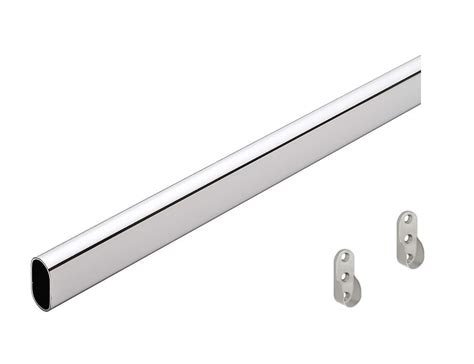 Buy Gedotec Clothes Rail Mm Oval Wardrobe Rail Chrome Plated Steel