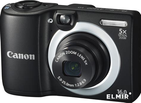 Цифровая фотокамера Canon PowerShot A1400 Black купить | ELMIR - цена ...