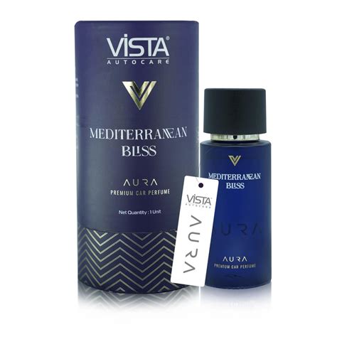 vista auto care aura premium car perfume mediterranean bliss  ml