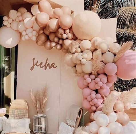 Amazon Longwu Balloon Arch Garland Kit Blush Nude Apricot Party