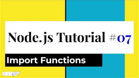 Nodejs Tutorial Series From Beginner To Pro Import Module In Nodejs Node Js Import Modules