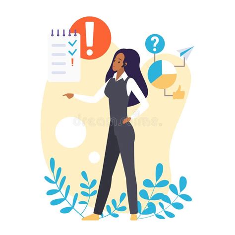 An Lisis De Datos De Pensamiento Empresarial Y Anal Tico De Car Cter Femenino Stock De