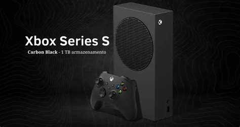 Novo Xbox Series S Carbon Black 1TB De Armazenamento