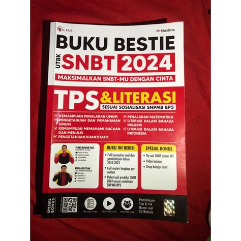 Jual Buku Bestie Utbk Snbt 2024 Tps And Literasi Privat Al Faiz