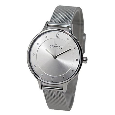 Shop Skagen Skw2149 Anita Steel Mesh Skw2149 Anita Silver Mesh Analog Ladies Silver Stainless