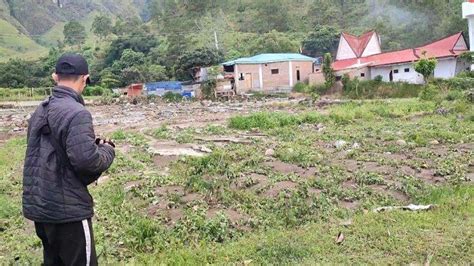 Terdampak Banjir Bandang Di Tongging Puluhan Hektare Lahan Pertanian