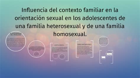 Influencia del contexto familiar en la orientación sexual en by camila