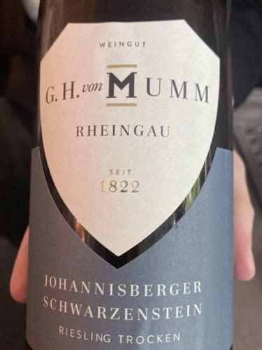 G H Von Mumm Johannisberger Schwarzenstein Riesling Trocken Vivino