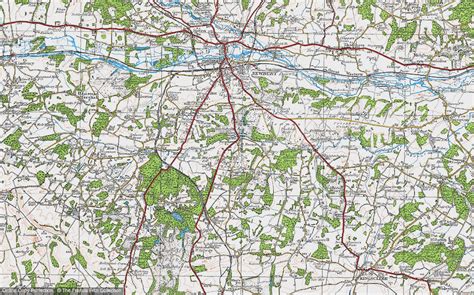 Historic Ordnance Survey Map Of Newtown 1919