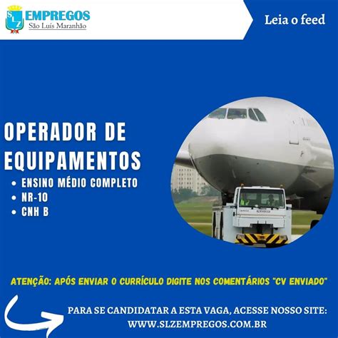 OPERADOR DE EQUIPAMENTOS SLZ Empregos