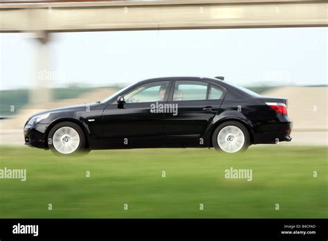 Bmw 550i Model Year 2005 Black Driving Side View Country Road