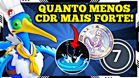 Testei meus novos emblemas de Cdr no cramorant Pokémon Unite 1457