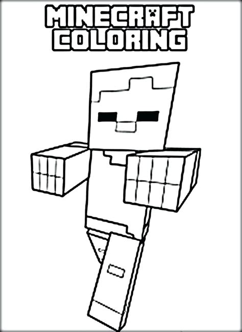 Minecraft Diamond Sword Coloring Page At Free Printable Colorings Pages To