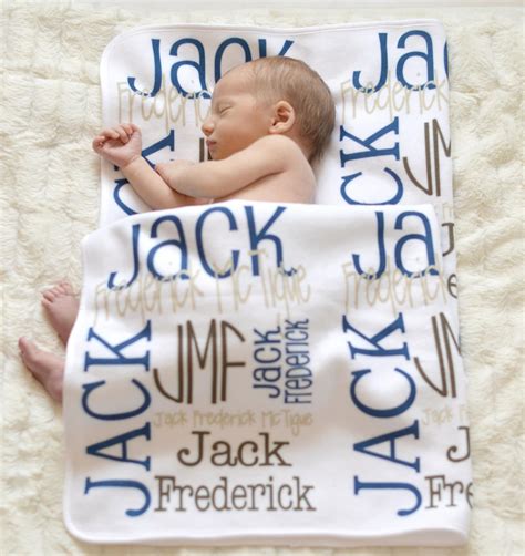 Personalized Baby Blanket Monogrammed Baby Blanket Name Etsy