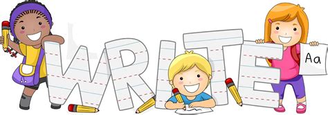 Children Writing Cartoon - ClipArt Best