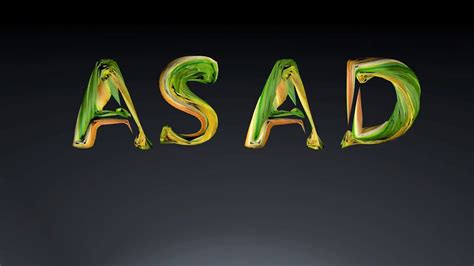 Asads Name Animation Youtube