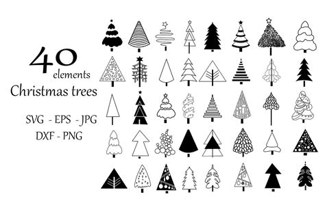 Christmas Trees Svg Graphic By Novaart · Creative Fabrica