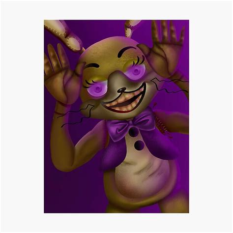 "Fnaf Glitchtrap five nights at freddy’s" Photographic Print for Sale ...