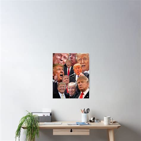 Donald Trump Collage Poster For Sale By Polapo Redbubble