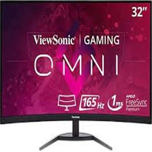 Viewsonic Vx Pc Mhd Curved Gaming Monitor