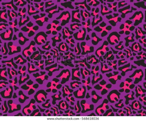 Leopard Pattern Vector Illustration Seamless Print Stock Vector