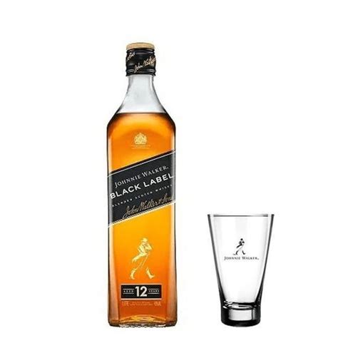 Combo 1 Whisky Jw Black Label 1l 1 Copo Highball 400ml Johnnie