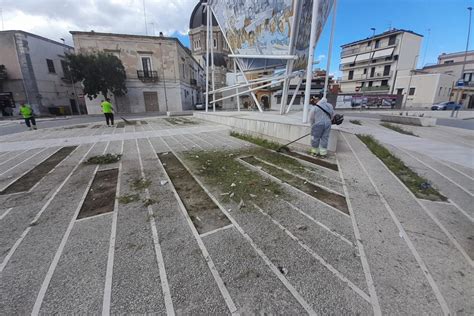 Cerignola Proseguono Le Operazioni Di Sfalcio Dell Erba E Di Cura Del