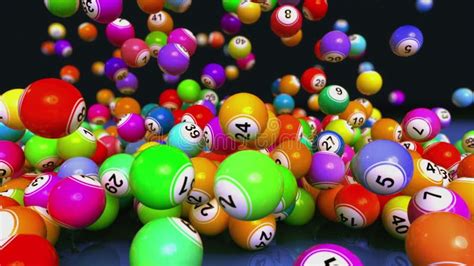 Falling Lotto/Bingo Balls Animation Stock Footage - Video of blue ...