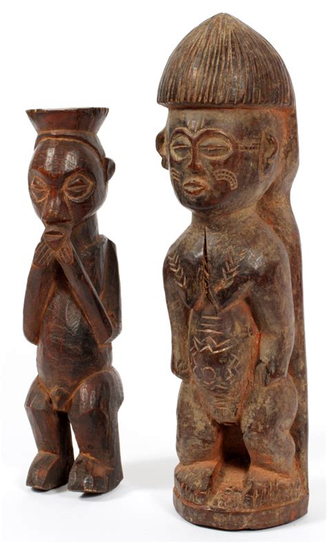 Sold At Auction African Carved Wood Figures