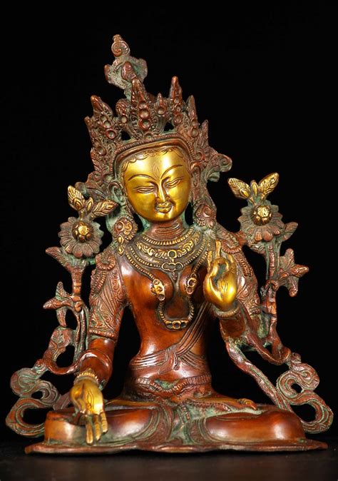 Sold Standing Bronze Tara Statue 11 54b8 Hindu Gods And Buddha Statues