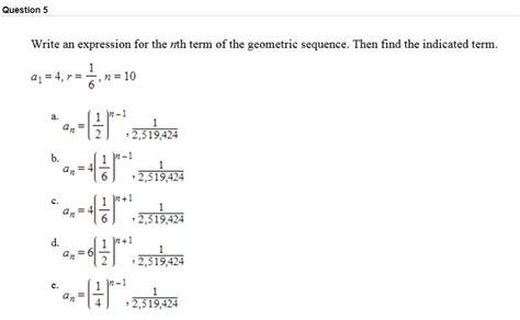 Answered Write An Expression For The Nth Term Of Bartleby