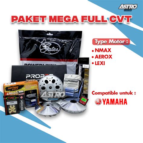 Jual Mega Super Full Upgrade CVT Nmax 155 Aerox 155 Lexi 125 Mangkok