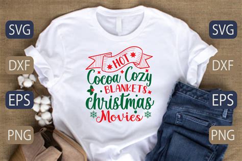 Hot Cocoa Cozy Blankets Christmas Movies Graphic By Designpark · Creative Fabrica