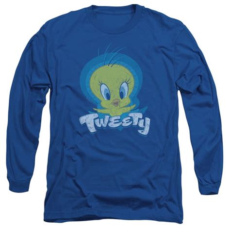 Trevco Looney Tunes Tweety Swirl Long Sleeve Shirt Large