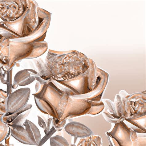 Rose Gold Lace Roses Creative Fabrica