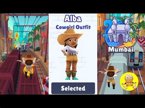 ซบเวย SUBWAY SURFERS 2022 Mumbai Alba Cowgirl Outfit YouTube