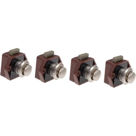 4Pcs Rv Tiroir Serrures Serrure Pour Armoire Bouton Poussoir Serrure