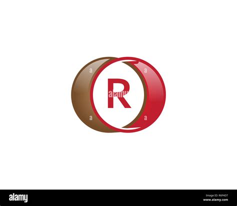 r letter circle logo Stock Photo - Alamy