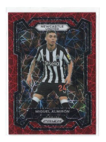 2023 24 Panini Prizm Premier League Red Lazer Prizm 49 Miguel