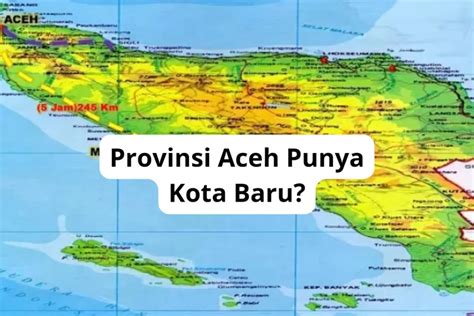 Disetujui Presiden Provinsi Aceh Resmi Punya Kota Baru Seluas 1 391