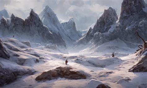 Arctic Tundra Landscape Digital Art Concept Art Stable Diffusion