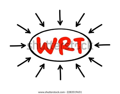 Wrt Respect Acronym Text Arrows Concept Stock Vector (Royalty Free ...