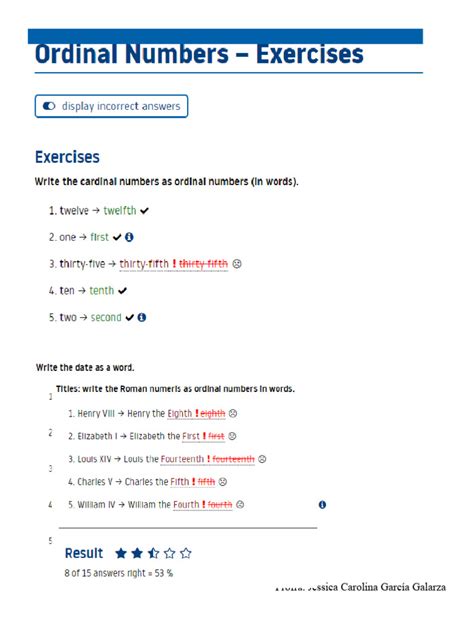 Ordinal Numbers | PDF