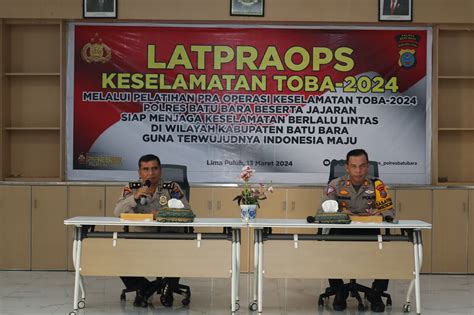 Polres Batu Bara Gelar Lat Pra Ops Keselamatan Toba 2024 Kabar