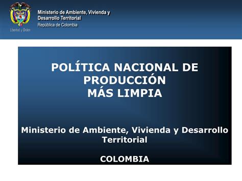 PPT Ministerio De Ambiente Vivienda Y Desarrollo Territorial