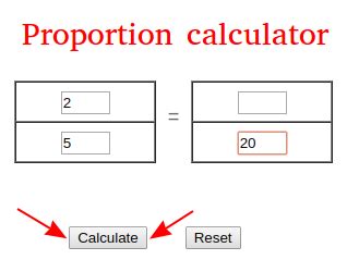 Proportion Calculator