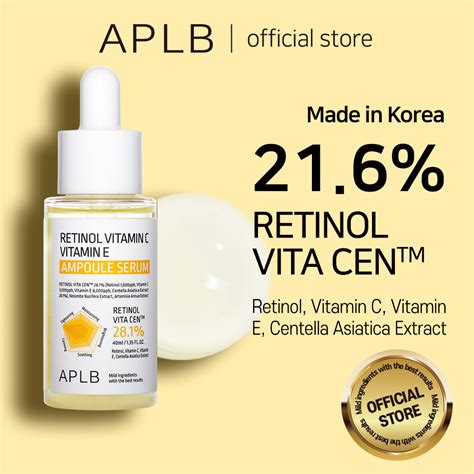 Serum Dưỡng Ẩm Trắng Da Chống Lão Hóa APLB Retinol Vitamin C Vitamin E