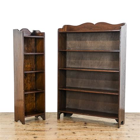 Antique Pair Of Early Th Century Oak Bookcases M A Penderyn