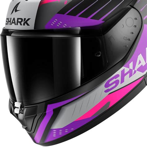 Capacete Shark Ridill 2 Berserk KVV Preto Cinza Rosa Grid Motors