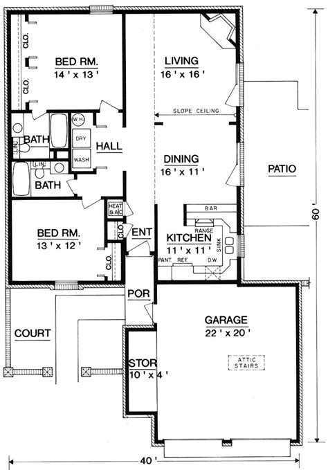 Slab On Grade Home Plans Two Story Slab On Grade House Plans